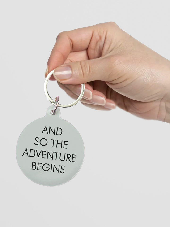 Acrylic Keytag - And So the Adventure Begins Additional 3