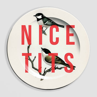 Ceramic Side Plate - Nice Tits Design for Saucy Roasts
