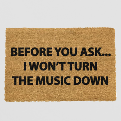 Loud Music Doormat. For Homes That Don’t Do Quiet