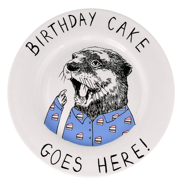 Birthday Cake Goes Here Side Plate