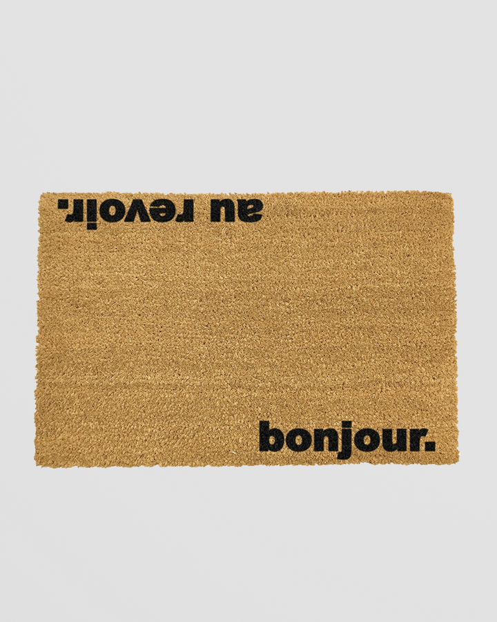 Bonjour Au Revoir Doormat. French flair for your front door Additional 1