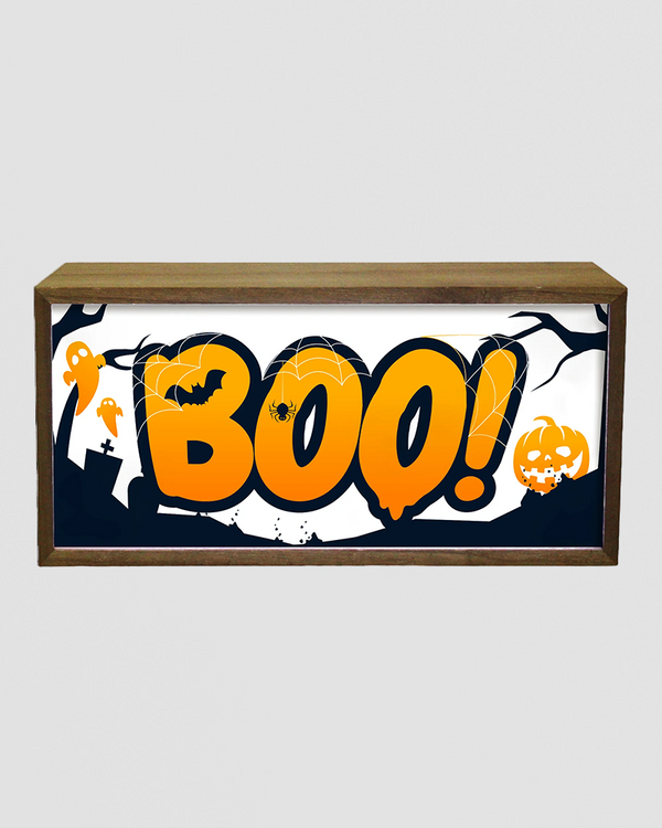 Light Box Home Halloween Boo