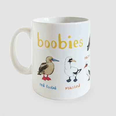 Boobies Ceramic Mug. A Birdwatcher’s Brew with a Wink