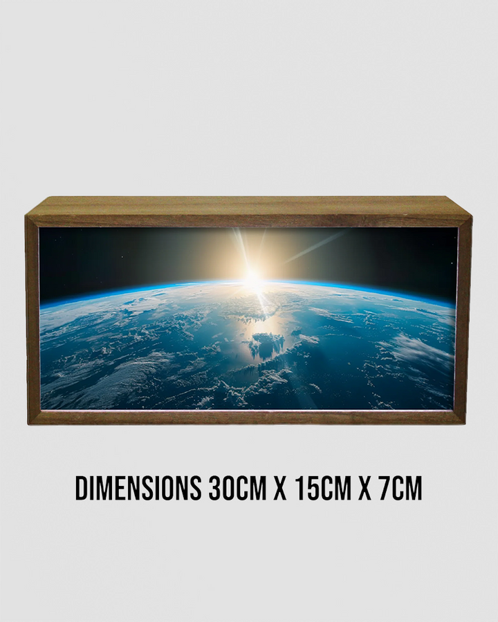Light Box Home Earth Horizon. A Cosmic Glow for Your Wall or Desk Additional 3