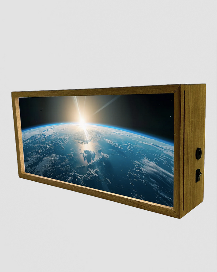 Light Box Home Earth Horizon. A Cosmic Glow for Your Wall or Desk Additional 2