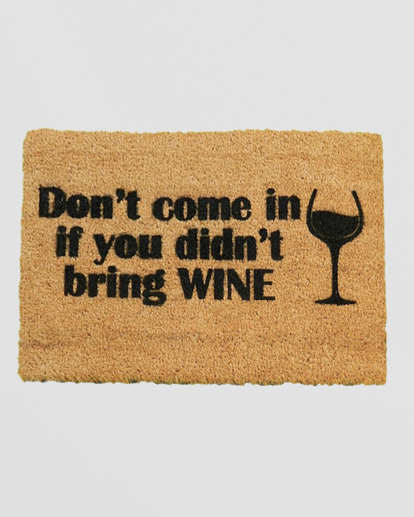 Without Wine Doormat