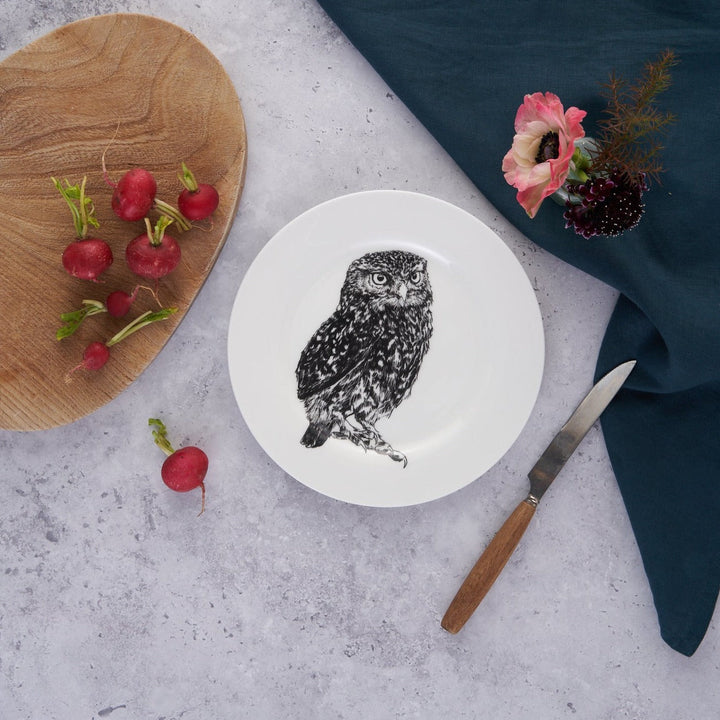 British Wildlife Collection  Owl side plate
