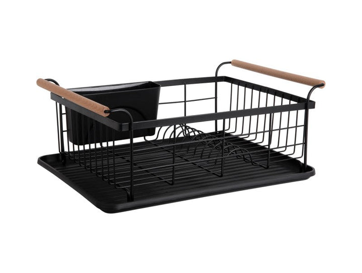 Dish Rack Bamboo Accent - Black Additional 2