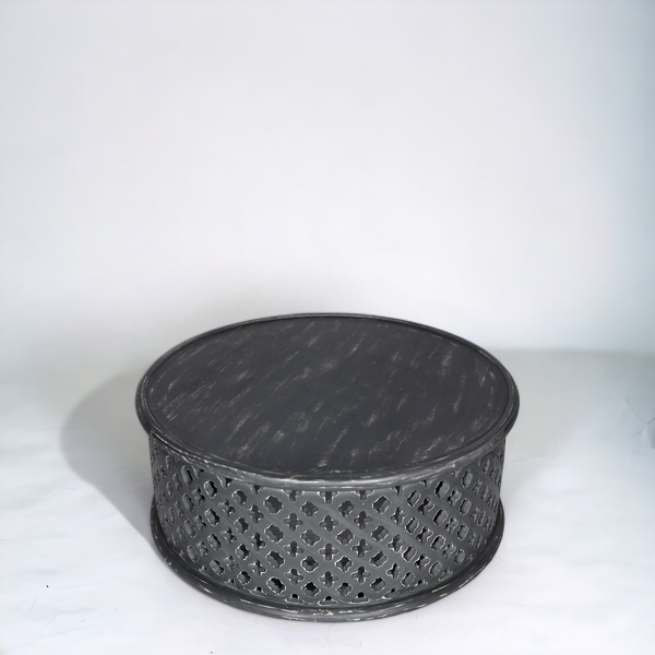 Petal Mango Wood Coffee Table - Grey