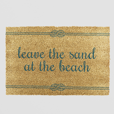 Coir Doormat - Leave The Sand At The Beach, 60 x 40cm