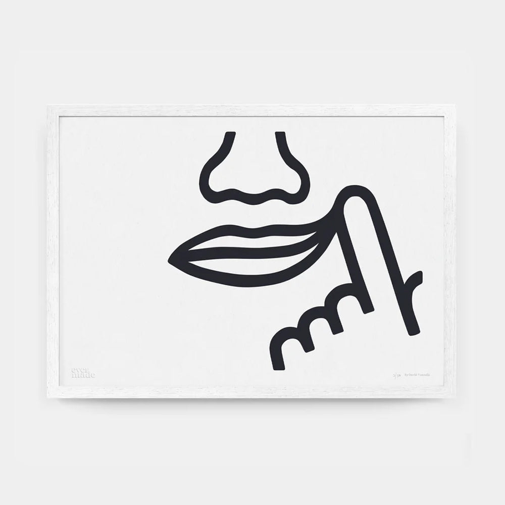 Smile Art Print - Red Candy