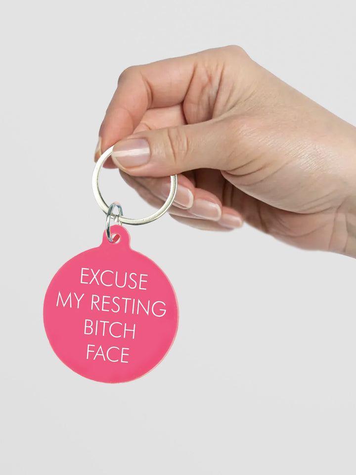 Excuse My Resting Bitch Face Keytag Additional 3