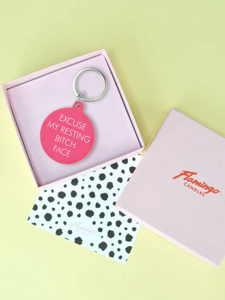 Excuse My Resting Bitch Face Keytag Additional 4