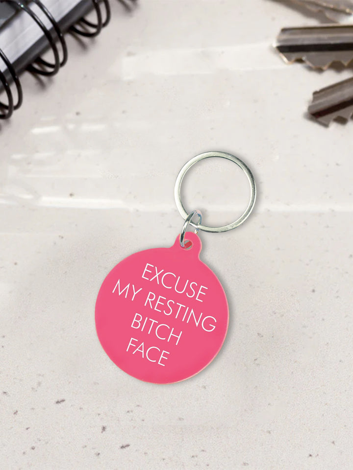 Excuse My Resting Bitch Face Keytag Additional 2