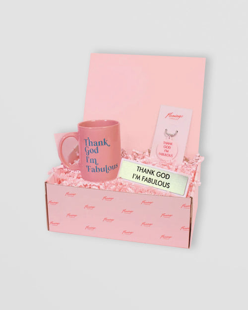Thank God I'm Fabulous Gift Set – Mug, Keytag and Desk Sign for Maximum Sass