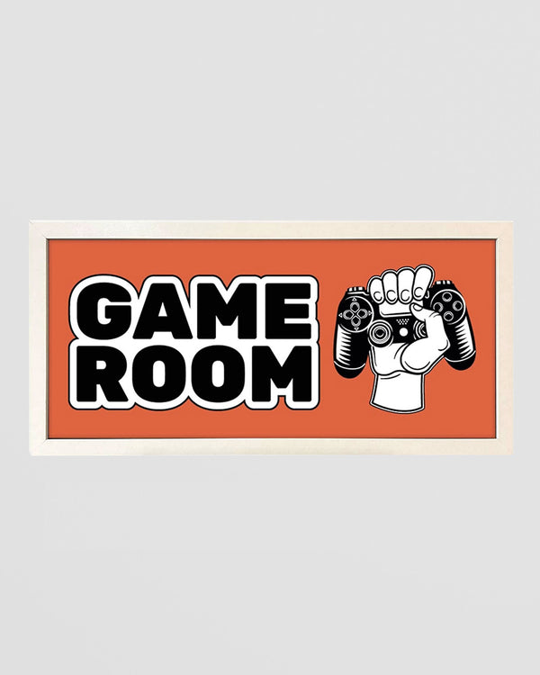 Wall Art Framed Print - Game Controller Design for Kids' Rooms