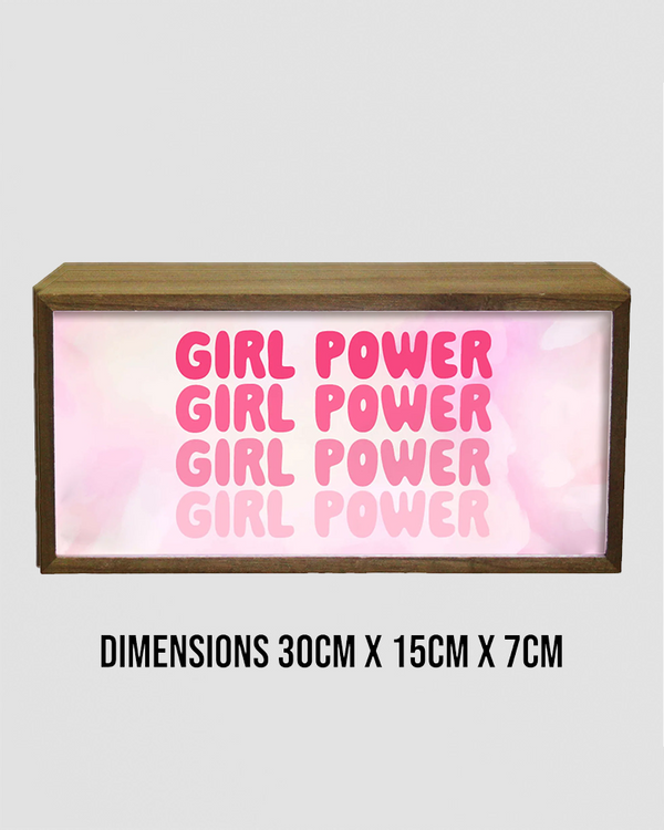 Light Box Girl's Room Girl Power