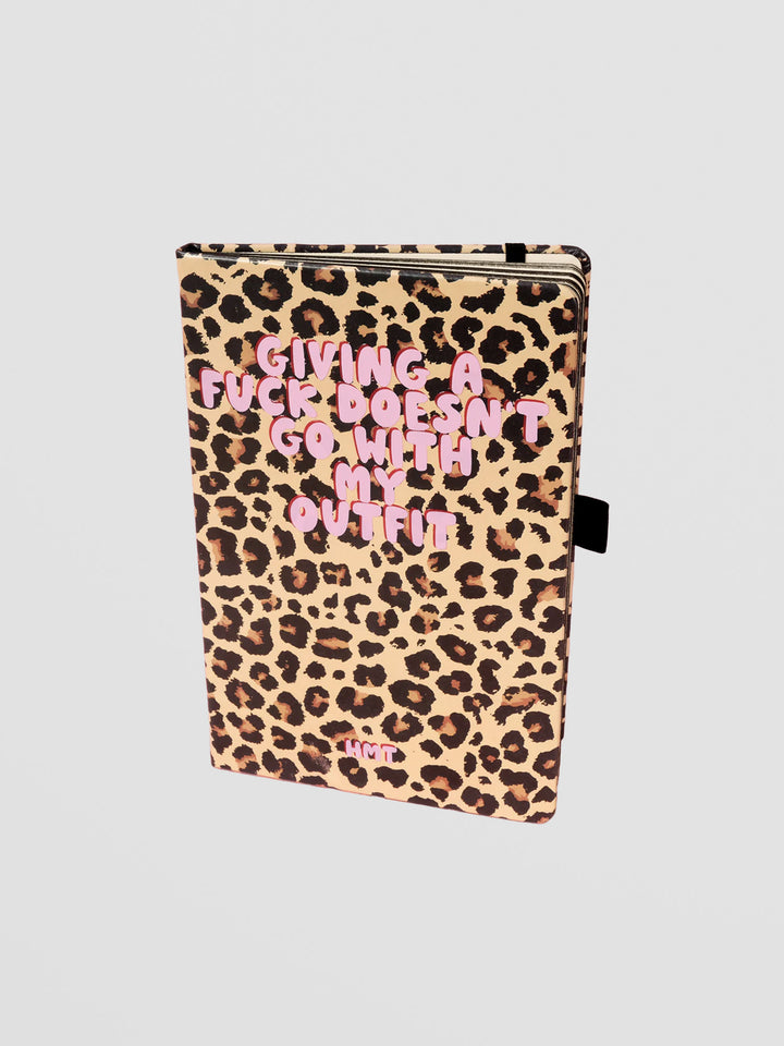 Leopard Print Notebook - Giving a Fuck Doesn’t Go With My Outfit Additional 1