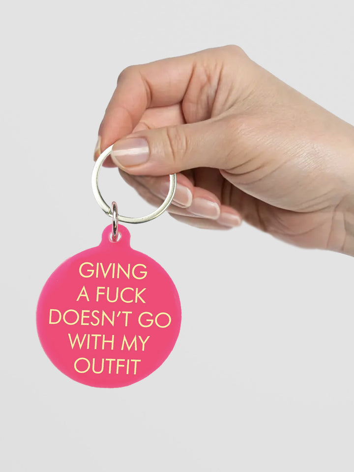 Giving a Fuck Doesn't Go With My Outfit Keytag Additional 3