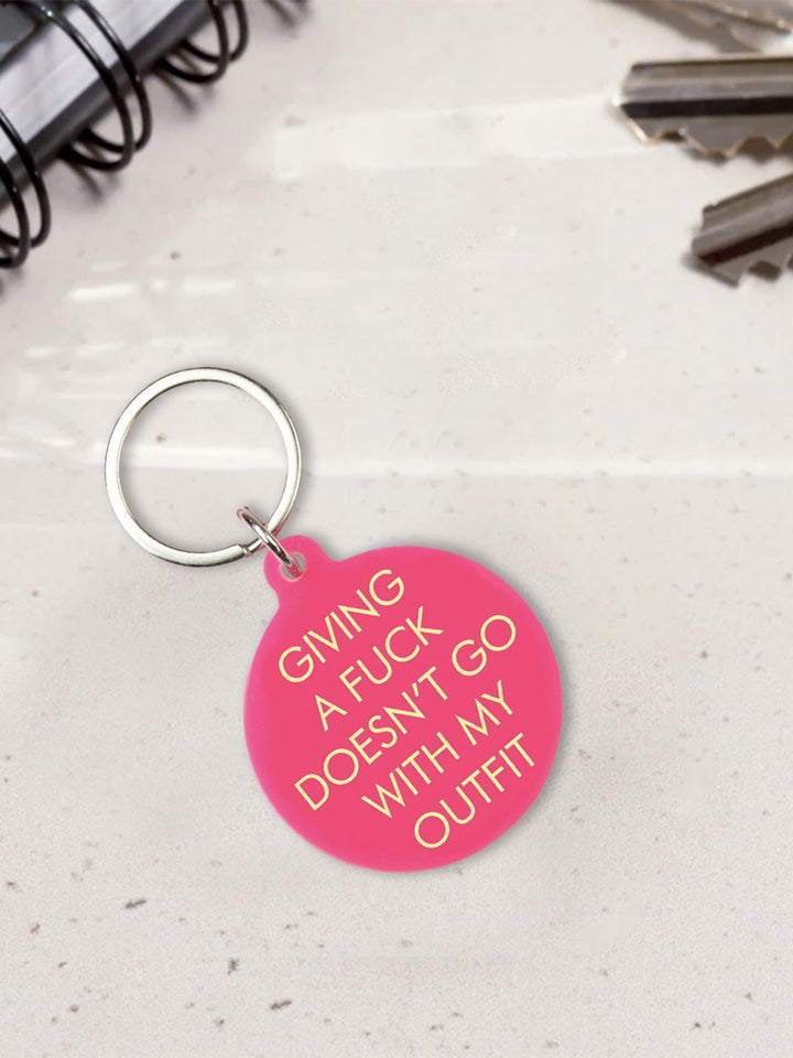 Giving a Fuck Doesn't Go With My Outfit Keytag Additional 2