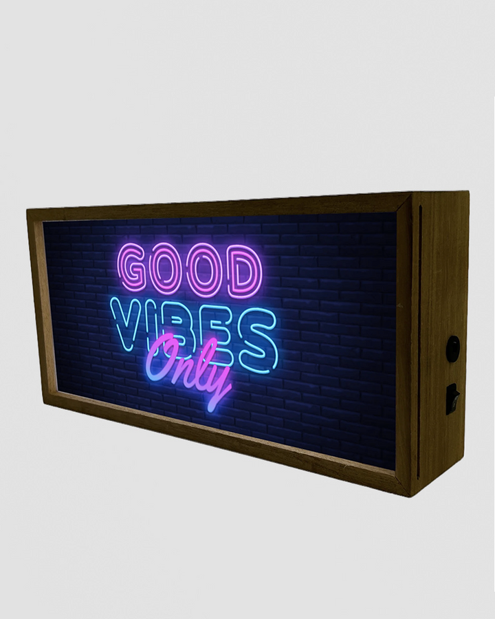 Light Box Home Good Vibes Only Additional 3