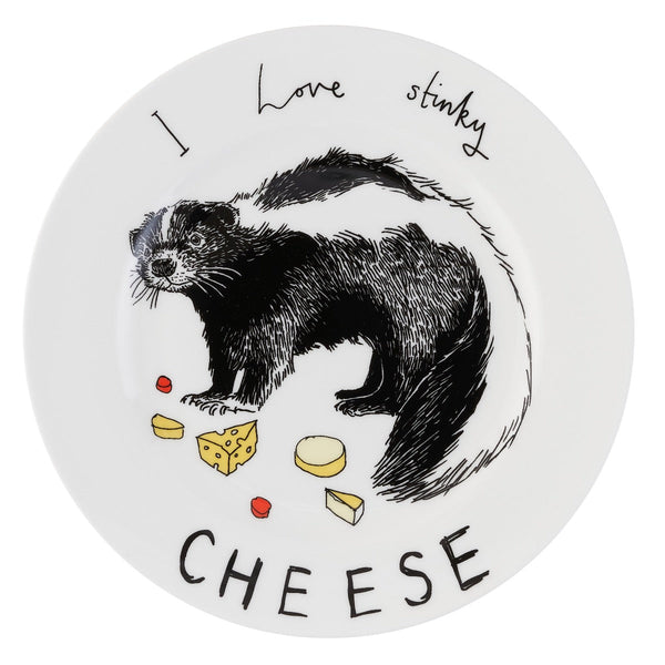 I Love Stinky Cheese Side Plate