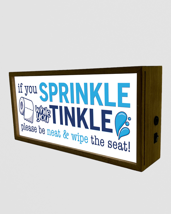 Light Box Home Sprinkle Tinkle Toilet