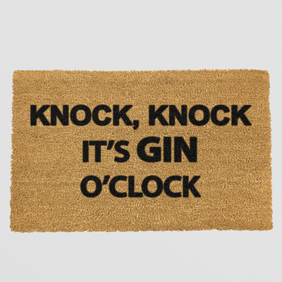 Gin O'Clock Doormat - Quirky Coir Mat for Gin Lovers