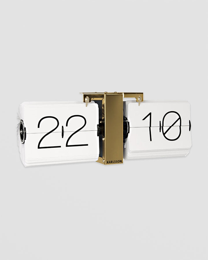 Karlsson Flip Clock Minimal - Brass Additional 1