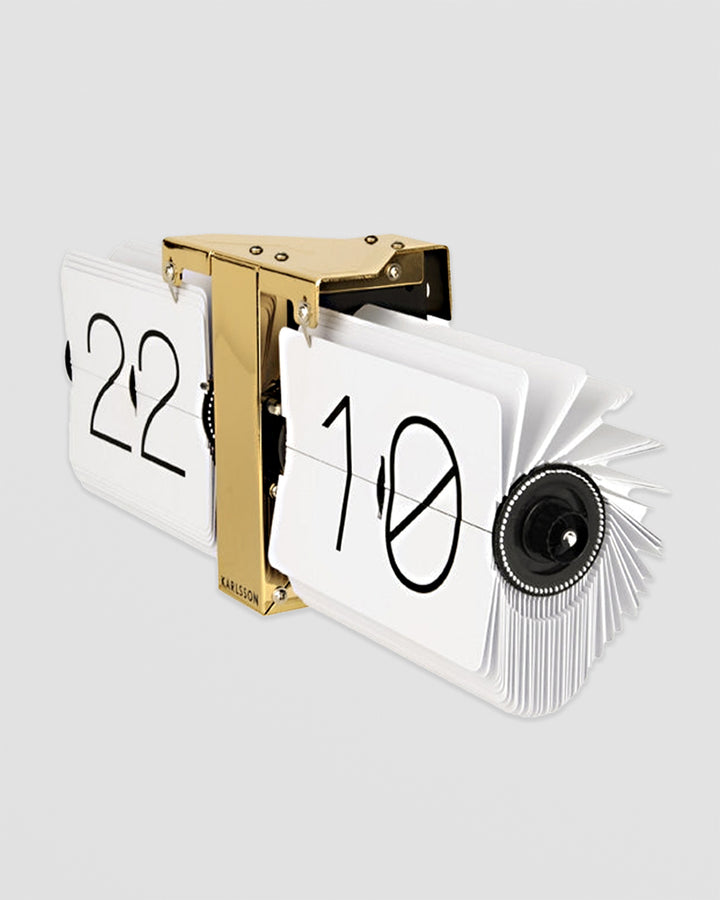 Karlsson Flip Clock Minimal - Brass Additional 2
