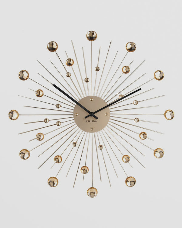 Karlsson Sunburst Large Wall Clock - Gold [D]