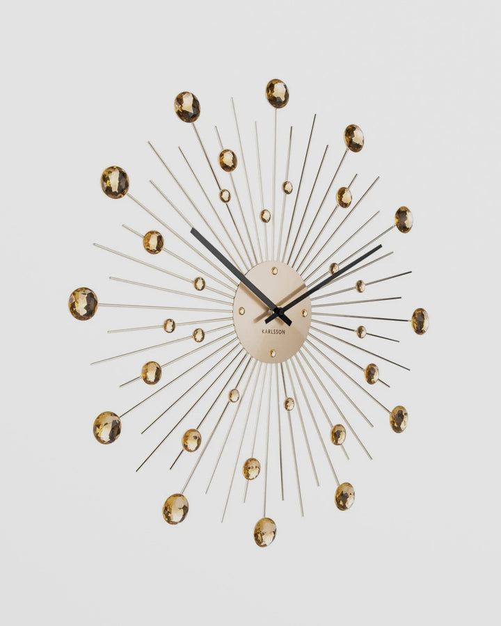 Karlsson Sunburst Large Wall Clock - Gold [D] Additional 2