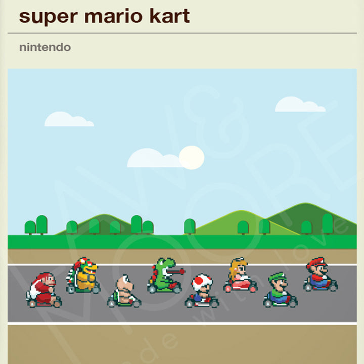 Super Mario Kart Art Print Additional 2