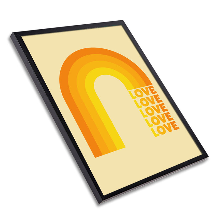Love Rainbow Yellow Art Print Additional 3
