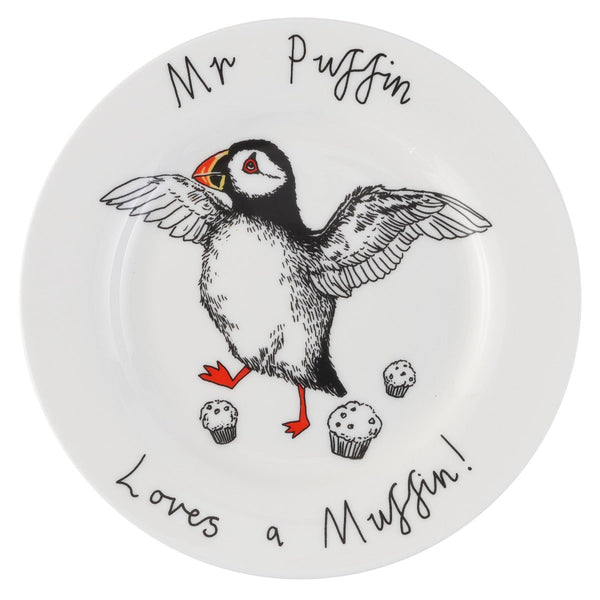 Mr Puffin Loves a Muffin Side Plate