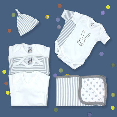 Unisex Newborn Baby Clothes Gift Set – 100% Cotton Starter Hamper