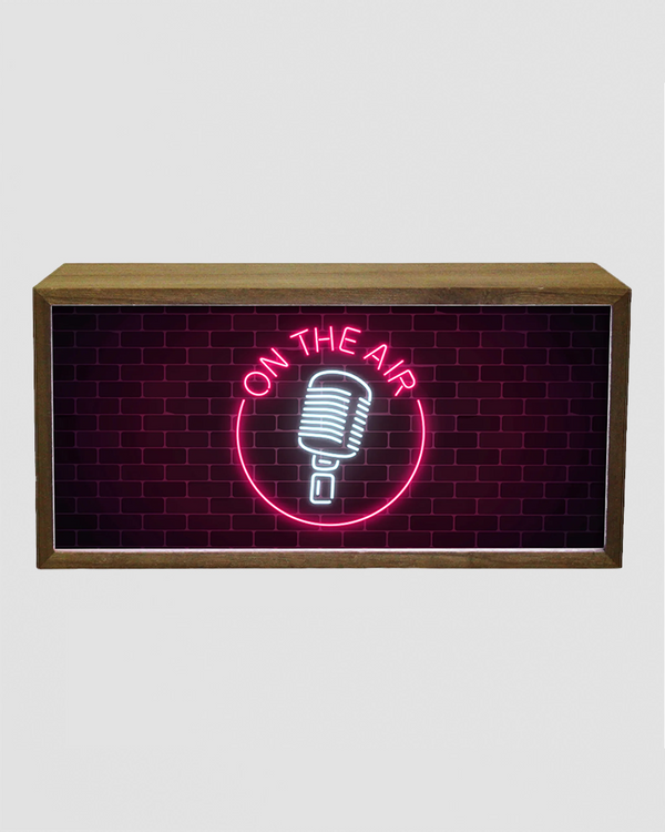 Light Box On The Air Studio Sign