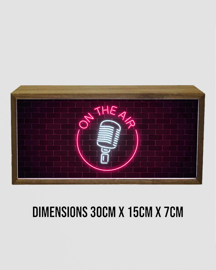 Light Box On The Air Studio Sign Additional 2