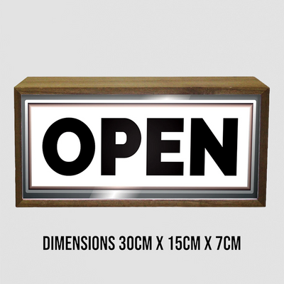 Light Box Open Sign – Brighten Up Your Business, Literally
