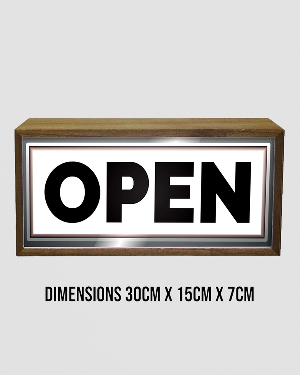 Light Box Open Sign