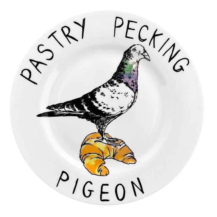 Pastry Pecking Pigeon Side Plate
