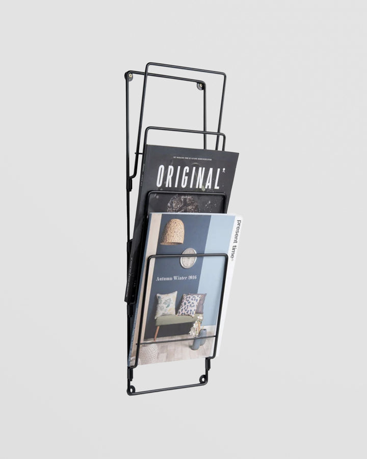 Wire Wall Magazine Rack - Black Additional 1