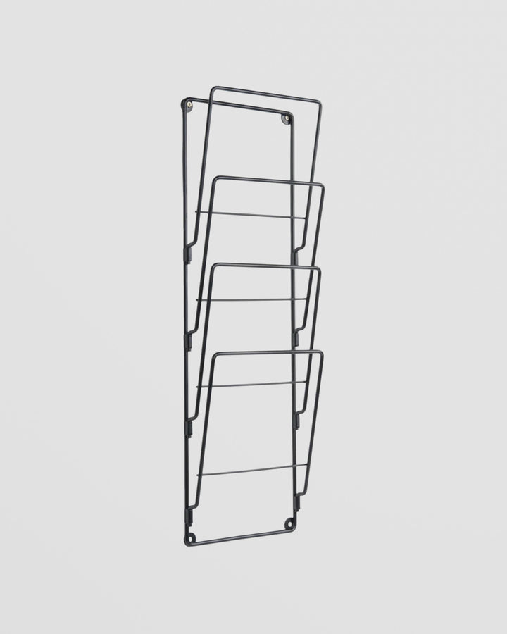 Wire Wall Magazine Rack - Black Additional 2