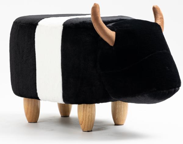 The Belted Cow Animal Footstool