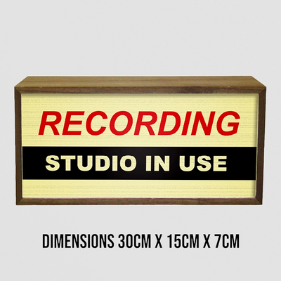 Light Box Recording Sign – Retro Studio Vibes with LED Glow
