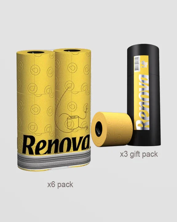 Renova Toilet Roll - Yellow Paper Additional 4
