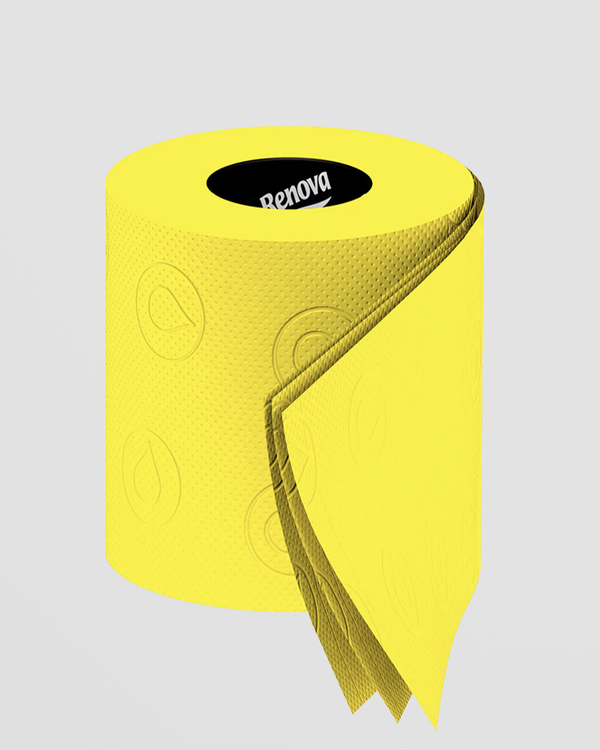 Renova Toilet Roll - Yellow Paper
