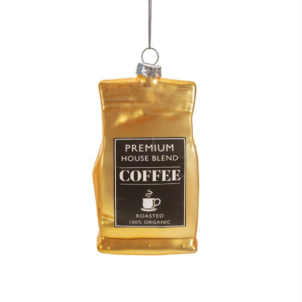 Premium Gold Coffee Bauble [D]