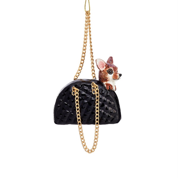 Chihuahua in a Handbag Bauble