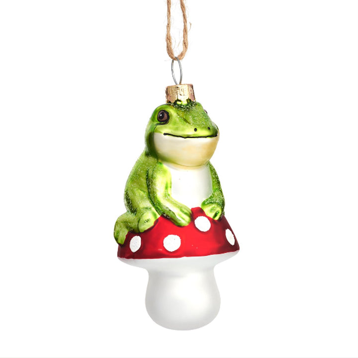 Frog on a Mushroom Bauble Additional 1